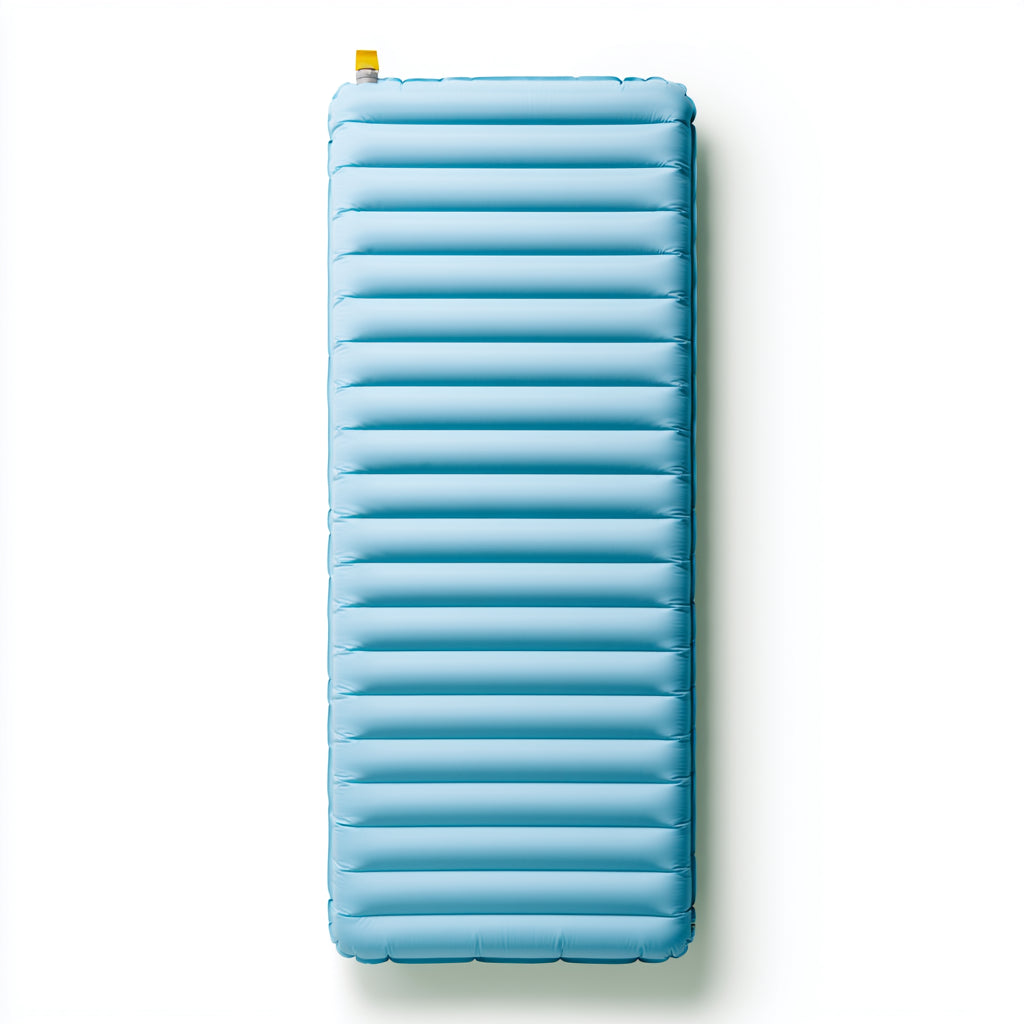 Colchonetas para Camping - TPU - 191x60x7 cm - Azul claro - horizontal con valvula superior