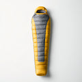Sacos de Dormir - Poliéster - 234x79 cm - Gris-Amarillo - Tipo momia ultraligero para trekking
