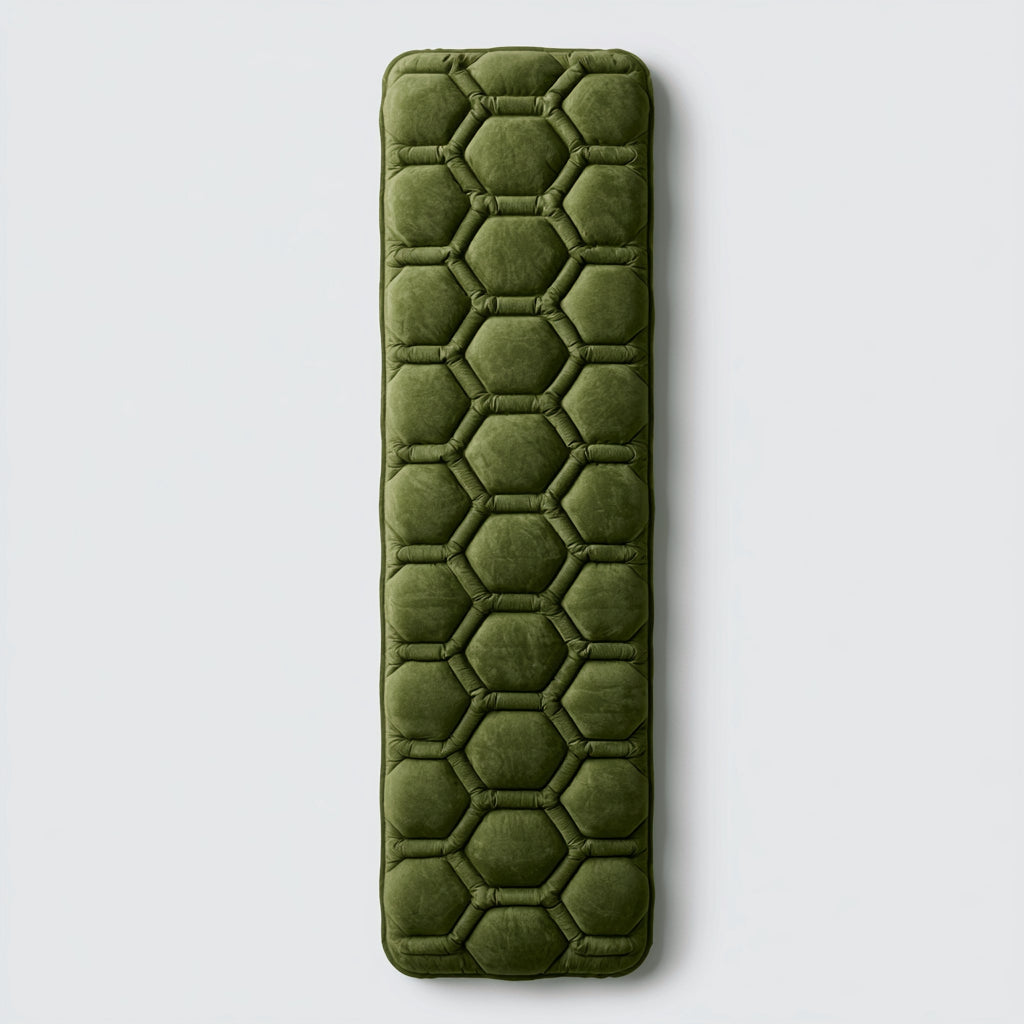 Colchonetas para Camping - TPU - 188x58x7 cm - Verde oliva - hexagonal acolchada
