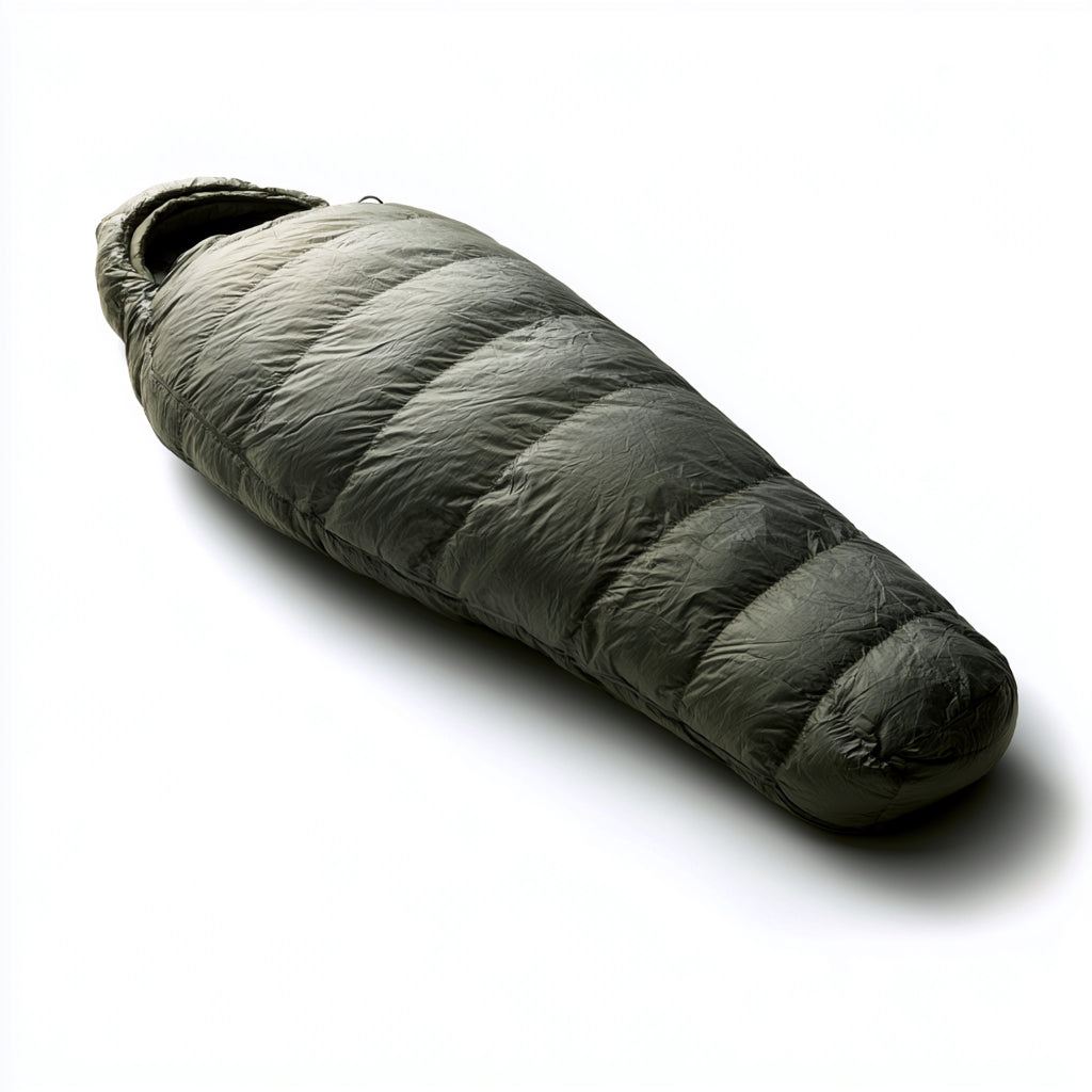 Sacos de Dormir - Poliéster - 230x82 cm - Verde oliva - Tipo momia térmico para montaña y camping